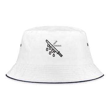Liquid swords - Bucket Hat - white/navy - Front