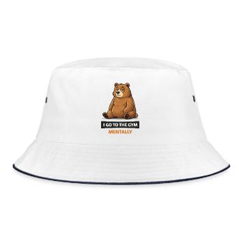 Mentalité Bear in the Gym - Bob - blanc/marine - Devant