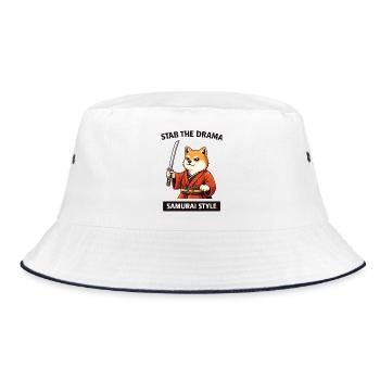 Samurai Shiba : Poignarder le drame - Bob - blanc/marine - Devant