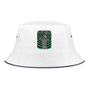 Psychedelic Psyche, Hypnos, Hallucination - Bucket Hat - white/navy - Front