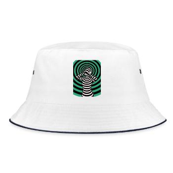 Hypnos, hallucination - Bucket Hat - white/navy - Front