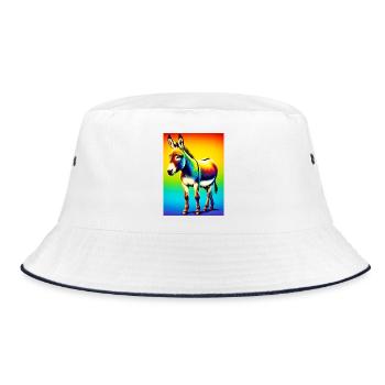 Donkey Mule - Bucket Hat - white/navy - Front