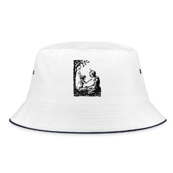 Fairy Fixing a Robot - Bucket Hat - white/navy - Front