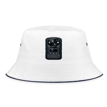 Rugged Action Cam Illustration - Bucket Hat - white/navy - Front