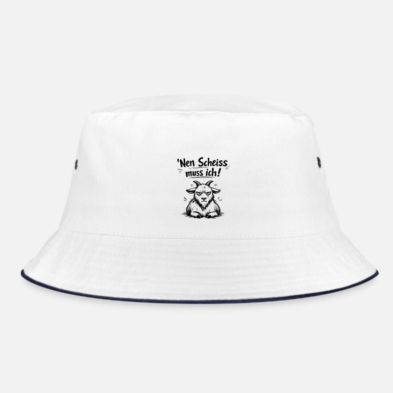 Nen Scheiss muss ich Ziege Bucket Hat