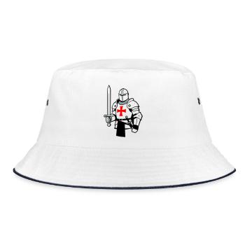knight - Bucket Hat - white/navy - Front