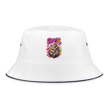 Runtz Candy Graffiti Art Print - Bucket Hat - white/navy - Front