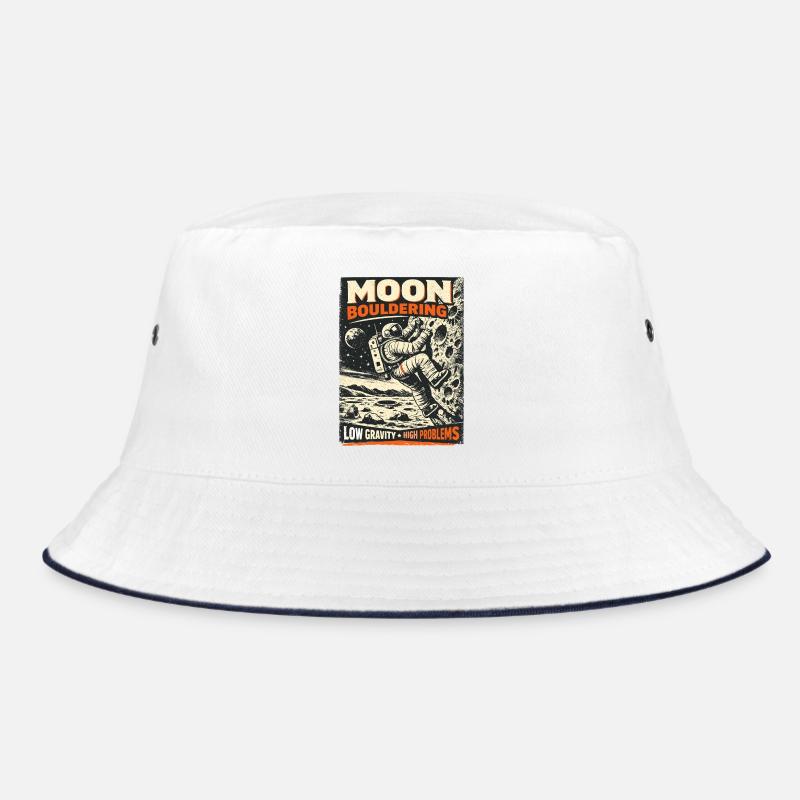 Bloc lunaire : conception vintage d’escalade d’astronaute Bob