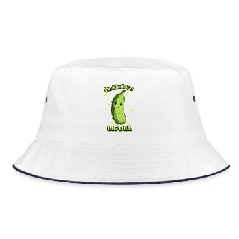 I'm a big dill cucumber - Bucket Hat - white/navy - Front