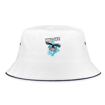 Free Eagle and Chart - Bucket Hat - white/navy - Front