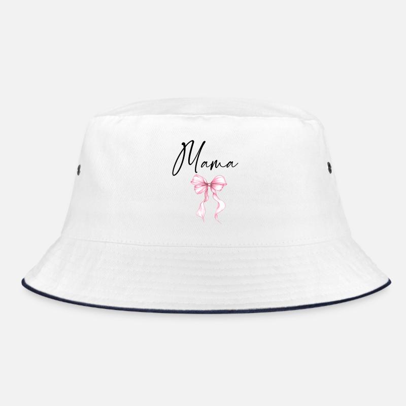 Mama Design mit Rosa Schleife – Süßes Mama Motiv Bucket Hat