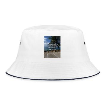 Souvenirs au lieu d’argent – Côte tropicale - Bob - blanc/marine - Devant