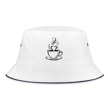 Cœur de café - Bob - blanc/marine - Devant