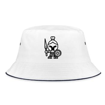 Spartan - Bucket Hat - white/navy - Front