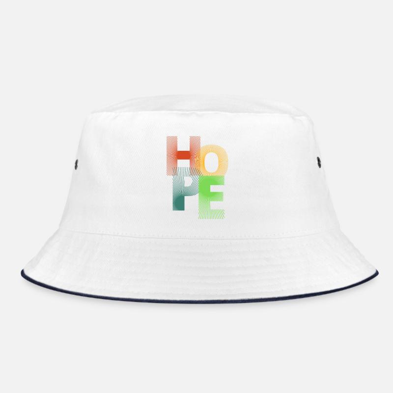Hoffnung in farbigen Strahlen Bucket Hat