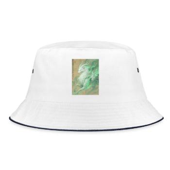 Bai Ze: The Celestial Guide - Harmony of Worlds - Bucket Hat - white/navy - Front