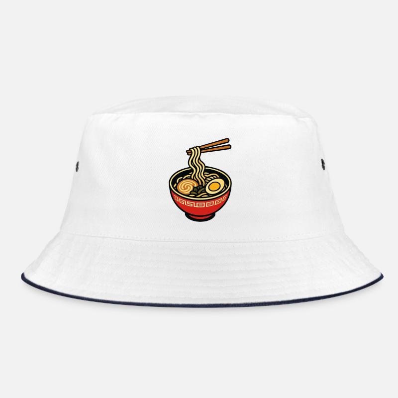 Ramen Bowl with Chopsticks Bucket Hat
