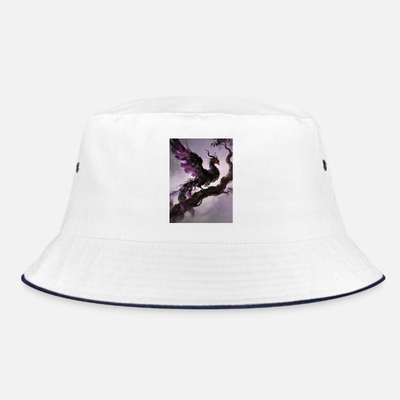 Die Apotheose des Schwarzen Phönix: Infinity - Bucket Hat - Weiß/Navy