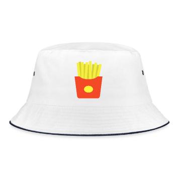 French Fries - Bucket Hat - white/navy - Front