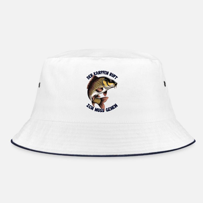 Karpfen Angeln Bucket Hat