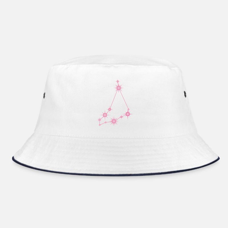 Steinbockstern Sternbild Tierkreis Pastellrosa Bucket Hat