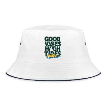High Tides Summer - Bucket Hat - white/navy - Front