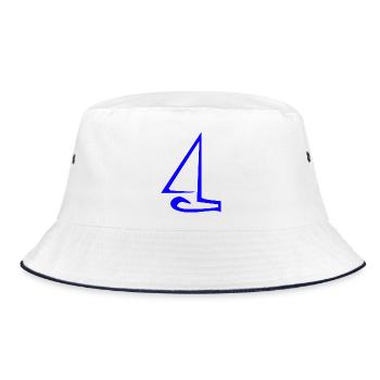 Sail - Bucket Hat - white/navy - Front