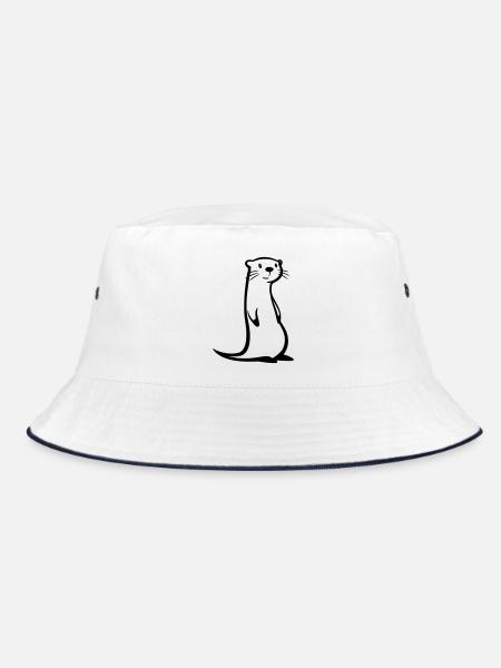 Otter - Bucket Hat - Weiß/Navy - Vorne