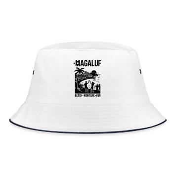 Magaluf Party Mallorca Nightlife - Bucket Hat - white/navy - Front