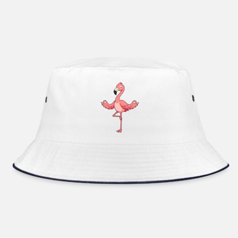 Flamingo beim Yoga Bucket Hat