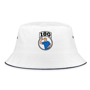 180 fléchettes - Bob - blanc/marine - Devant