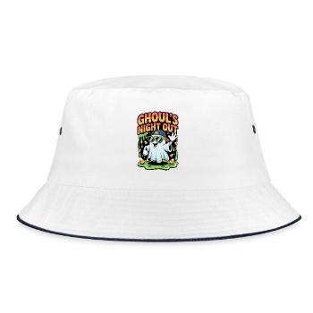 Ghoul's Night Out - Bucket Hat - white/navy - Front