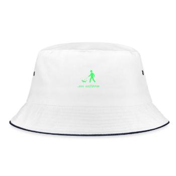 exe ausführen GRÜN - Bucket Hat - Weiß/Navy - Vorne