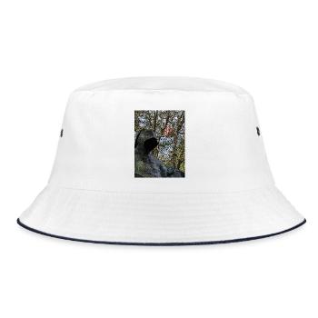 Anonimusz,  Anonymus Thoughts - Bucket Hat - white/navy - Front