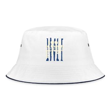 Birthday Year 1997 in French - Bucket Hat - white/navy - Front