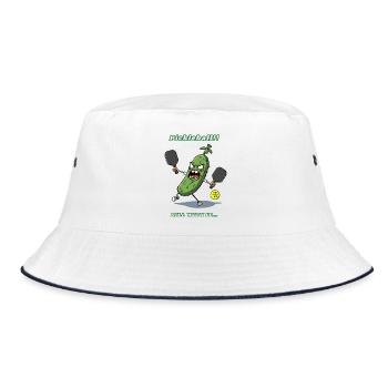 Pickleball - Bucket Hat - white/navy - Front