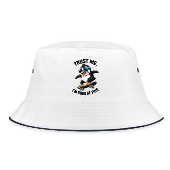 Diction de bande dessinée Penguin Skateboarder Cool - Bob - blanc/marine - Devant