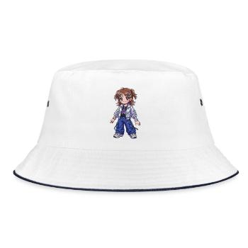 Star girl en veste bomber brillante - Bob - blanc/marine - Devant