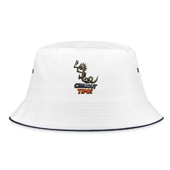 Rusty Snake Chillout Time - Bucket Hat - white/navy - Front