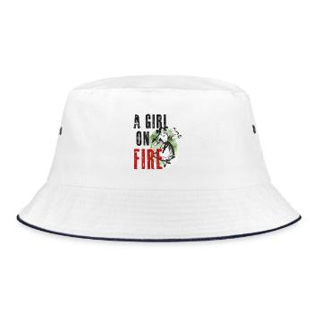Paulinchen - A Girl On Fire - - Bucket Hat - white/navy - Front