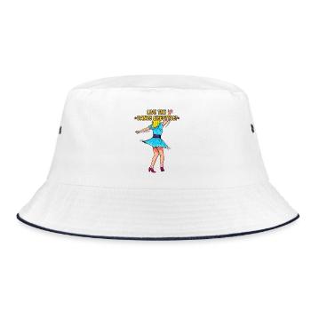 Dancing Girl - Dance Lifestyle - Bucket Hat - white/navy - Front
