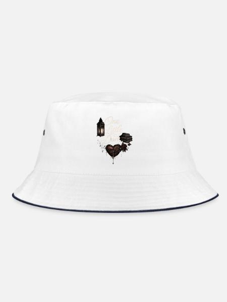One Little Dark Romance - Bucket Hat - Weiß/Navy