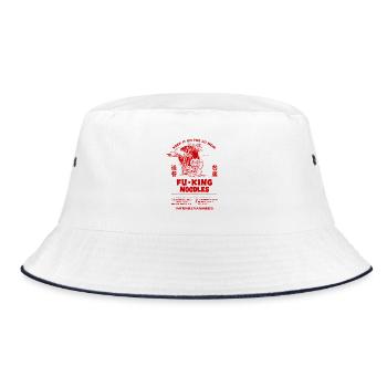 Noodle restaurant - Bucket Hat - Weiß/Navy - Vorne