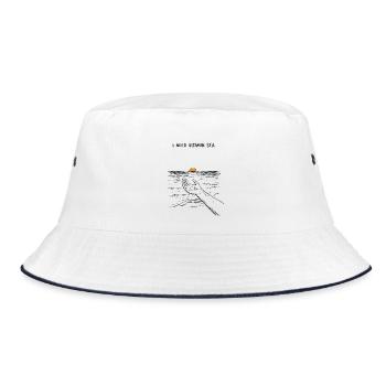 Vitamine sea - Bucket Hat - Weiß/Navy - Vorne