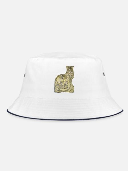 Delftsche_Slaolie-_Jan_Toorop - Bucket Hat - Weiß/Navy