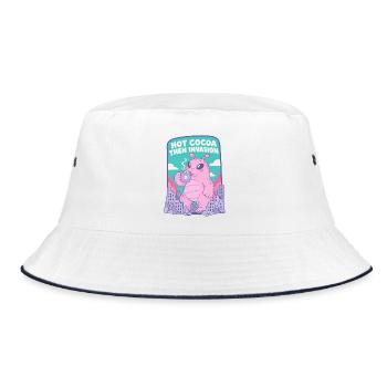 Heiße Schokolade, Invasion der Aliens - Bucket Hat - Weiß/Navy - Vorne