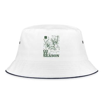 GEMÜTLICHE SAISON - Bucket Hat - Weiß/Navy - Vorne