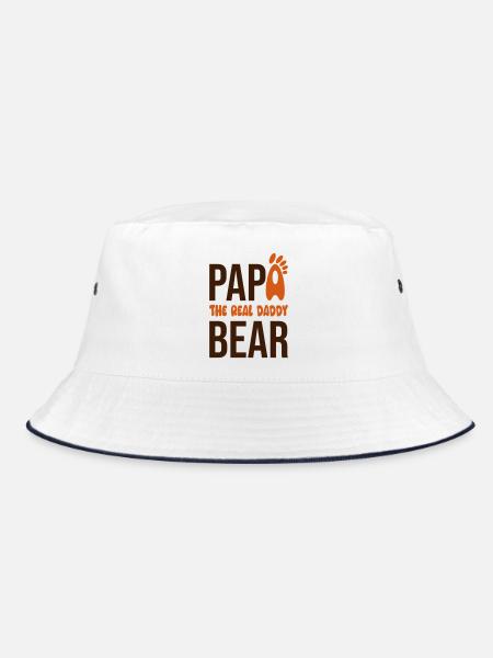 Papá Oso: El Real Daddy - Bucket Hat - Weiß/Navy