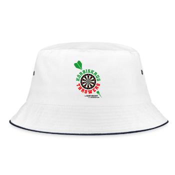 Körbiskrug Throwers  - Bucket Hat - Weiß/Navy - Vorne