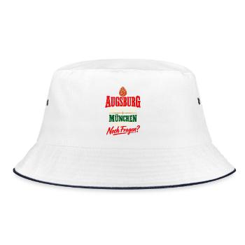 Augsburg 15 v Chr München 1158 - Bucket Hat - Weiß/Navy - Vorne